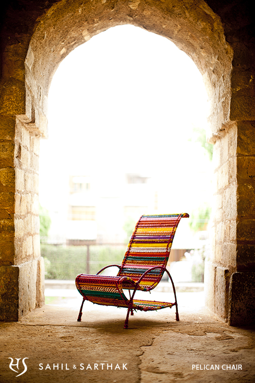 Pelican Chair in Multicolor by Sahil & Sarthak 